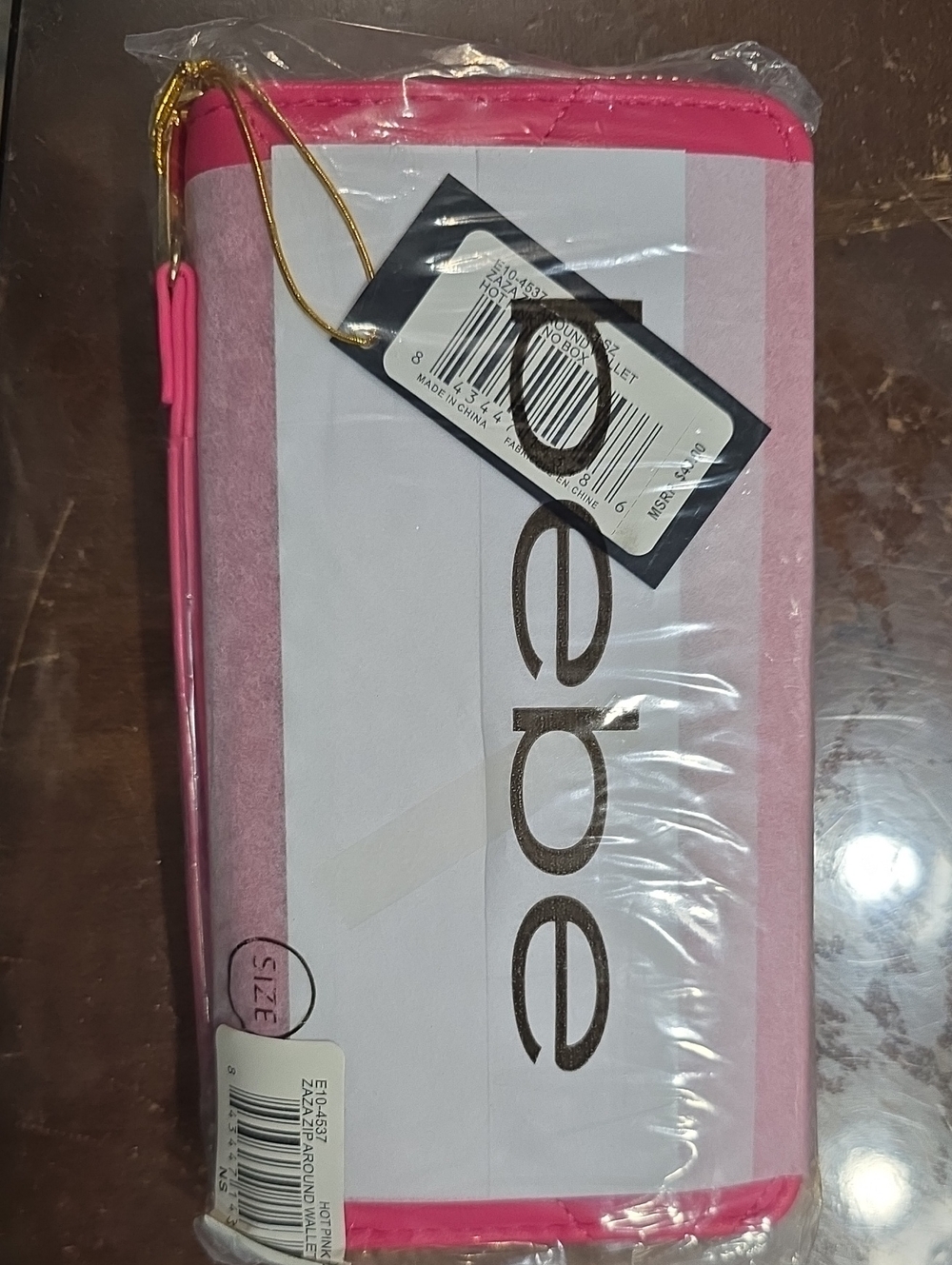 NWT bebe Zaza Zip-Around Wallet MSRP $49